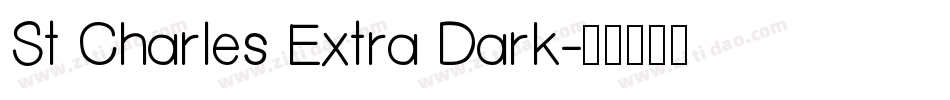 St Charles Extra Dark字体转换